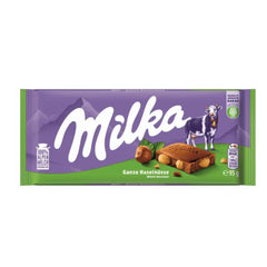 Milka Ganze Haselnüsse Schokolade 95g