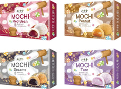 4er Set MOCHI SELECTION von Bamboo House mit 4 verschiedenen Sorten Klebreiskuchen | 24 geschmackvolle Mochis