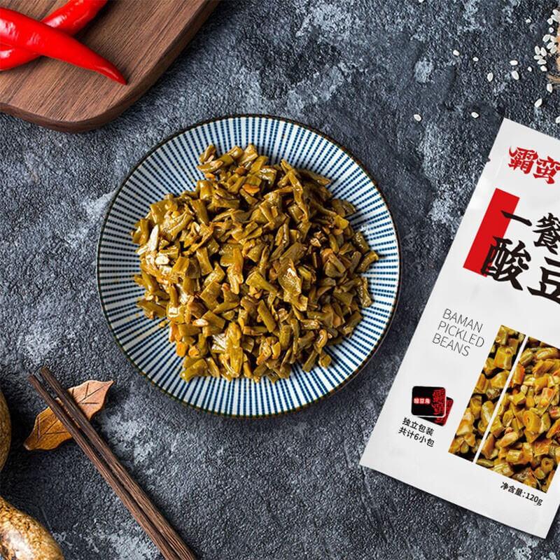 5erer-Pack BaMan Saure Stangenbohnen 120 g x 5