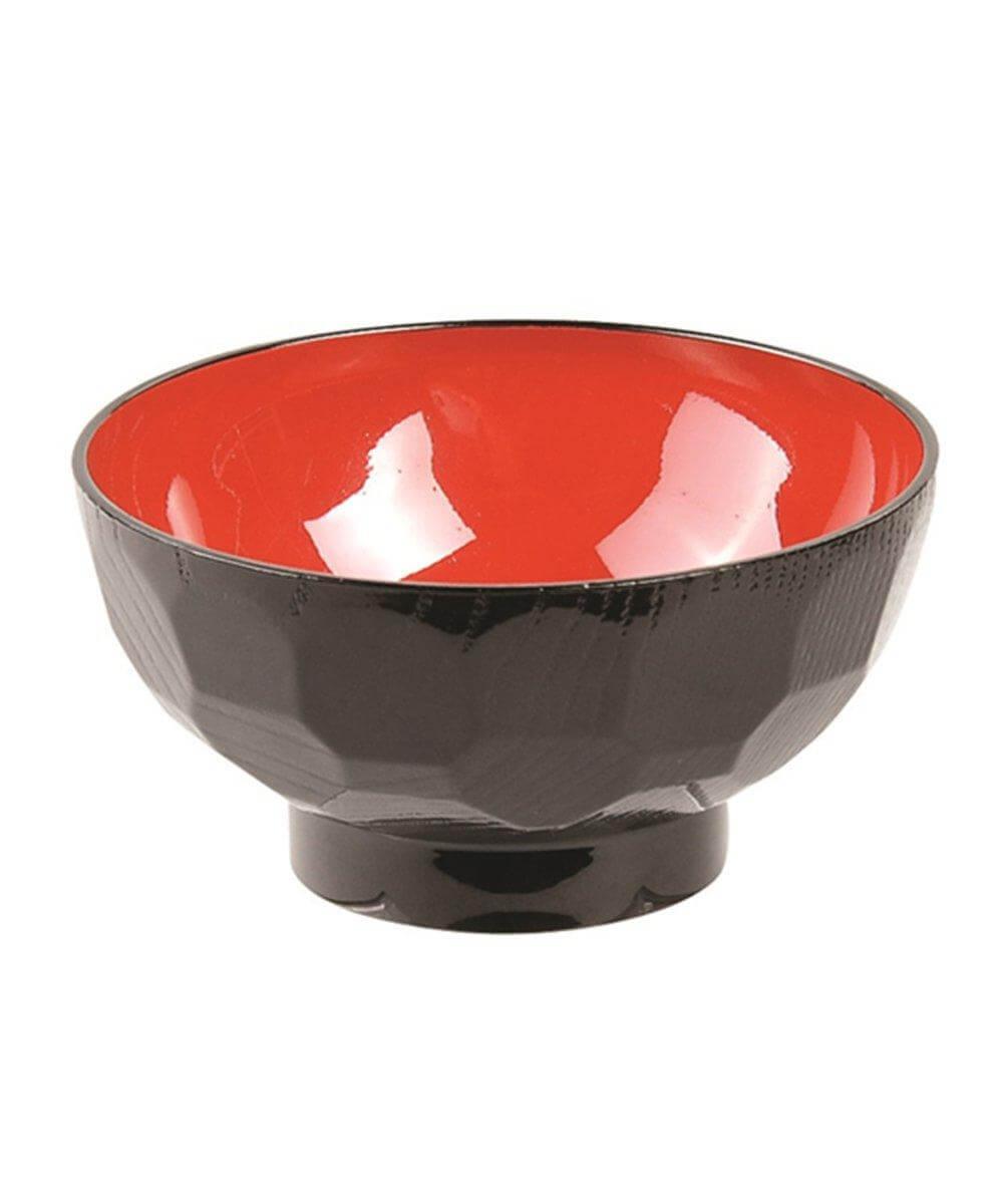 ABS Lacquerware Schüssel 11 Schwarz/Rot