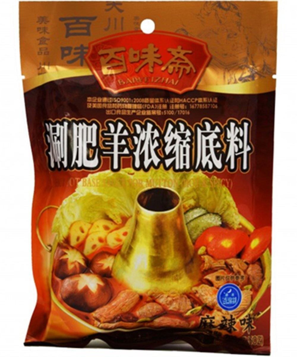 BAI WEI ZHAI Feuertopfsauce für Lamm scharf 200 g