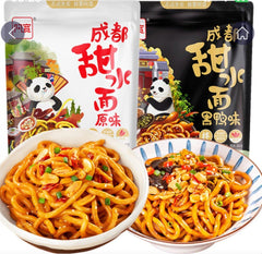 Baijia Instant Udon Nudeln nach Chengdu Art Ente 275 g & Chengdu Art süß & scharf 270g