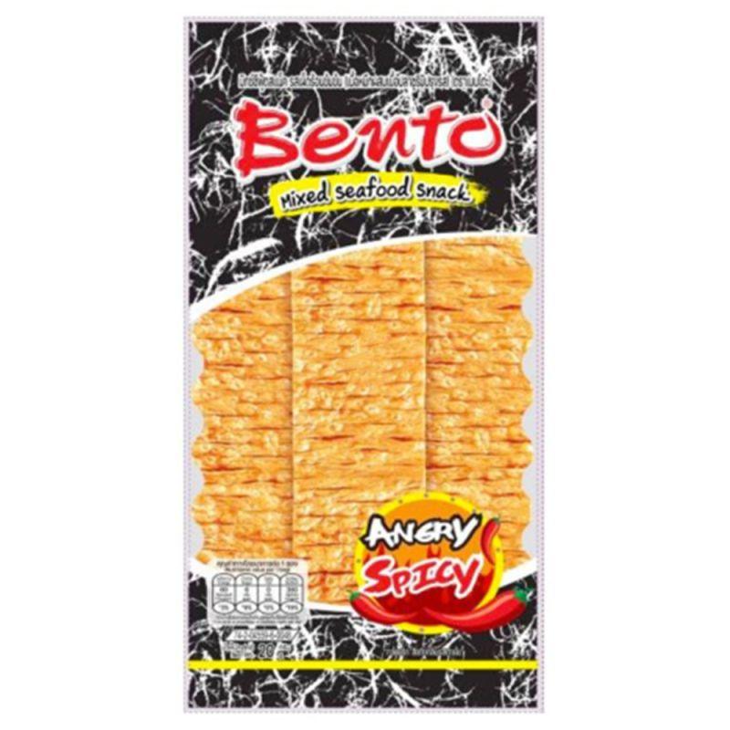 BENTO Knabberei aus Tintenfisch und Surimi Scharf 20g