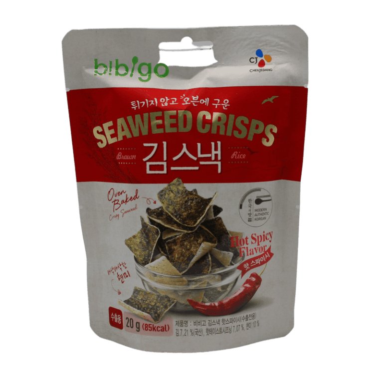 Bibigo Algenchips, scharfer würziger Geschmack 20 g