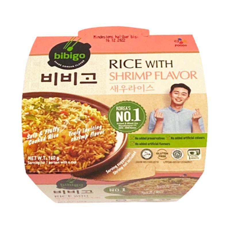 BIBIGO Instant Gebratenes Reis Garnelen Geschmack 160 g