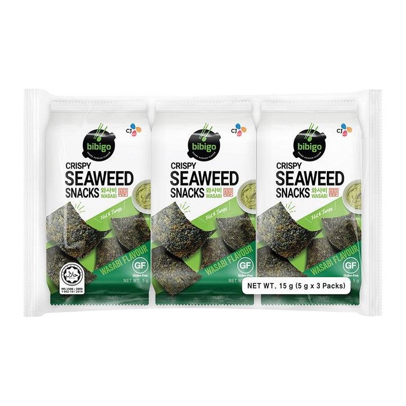 BIBIGO Seealgen-Snack Wasabi 15 g 3 x 5 g