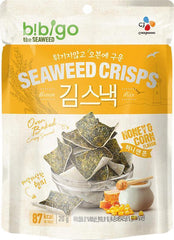 BIBIGO Seetang Reis Chips mit Honig Mais Geschmack 20 g