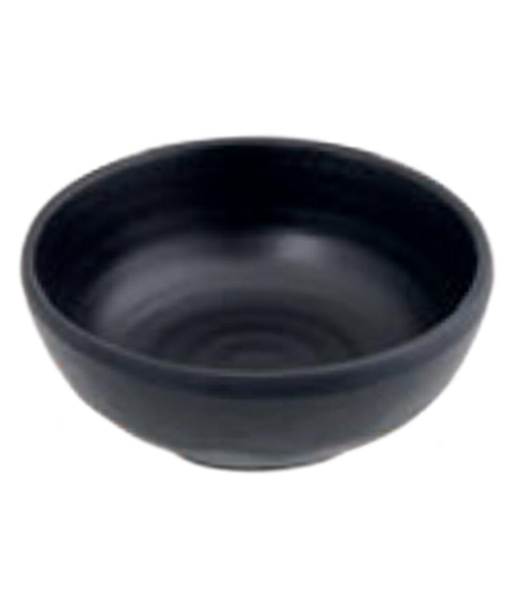 Black JWT56 Melamine Zen Schüssel 8 x 3,8 cm