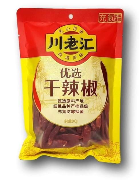ChuanLaoHui Getrocknete Chili ganz 100 g
