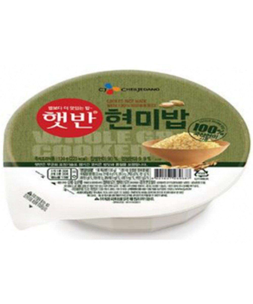 CJ Minuten-Reis gekocht mit braunem Reis 130 g MHD: 23.06.2023