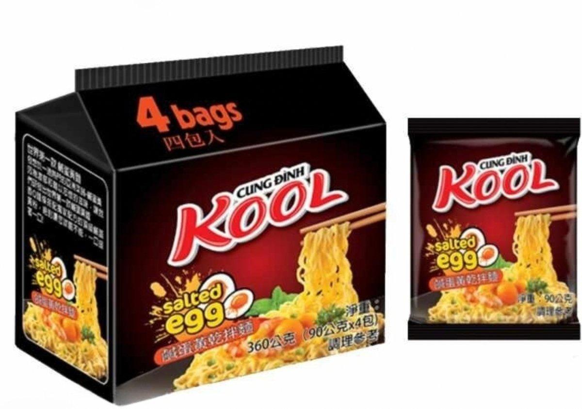 Cung Dinh - Instantnudeln Kool Salted Egg 360 g (4 x 90 g)