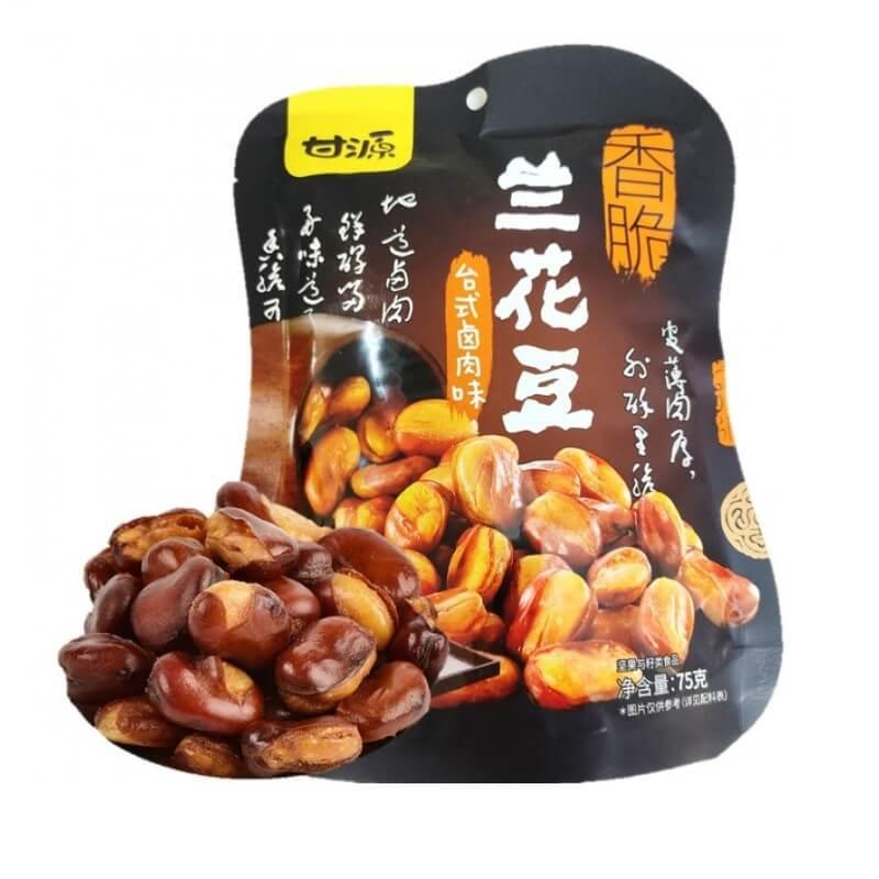 GanYuan Crispy Broad Beans, Taiwanese Braised Pork Flavor 75 g