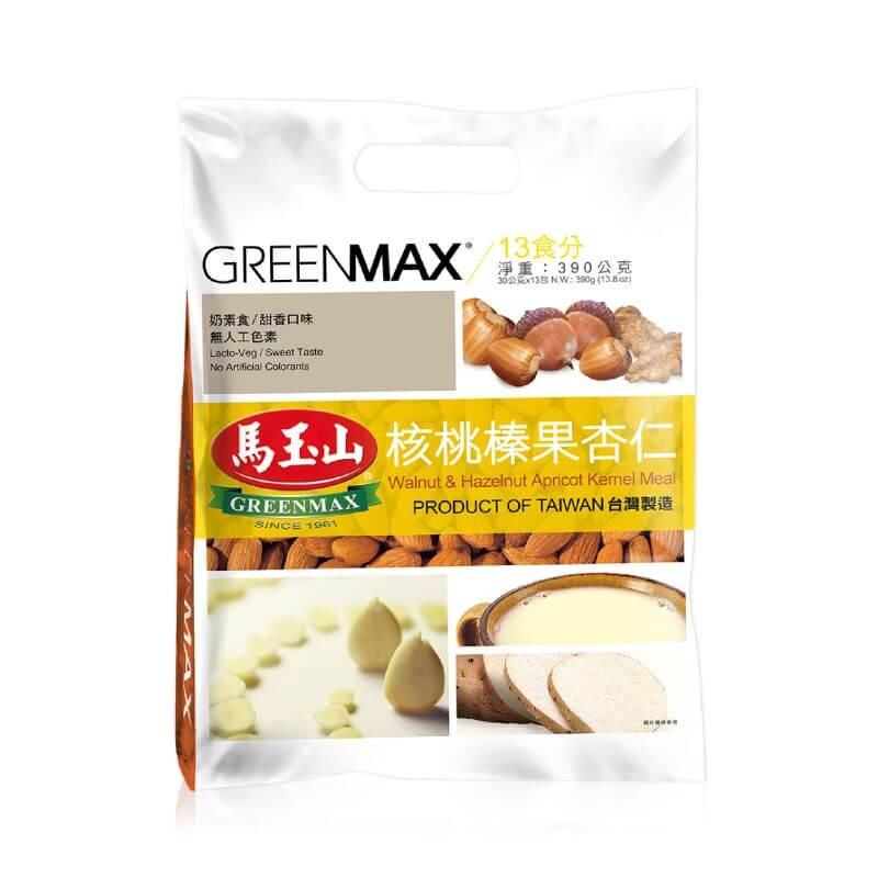 GREENMAX Walnuss-Haselnuss-Aprikosenkern Pulver 390 g