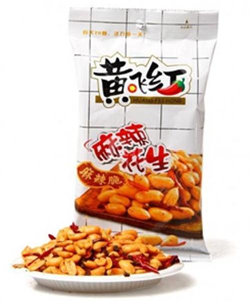 HuangFeiHong Knusprig Erdnuss scharf 70 g