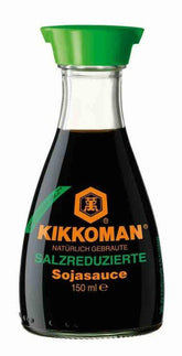 MHD:12.04.2025 Kikkoman Sojasauce Tischflasche salzreduziert 150ml