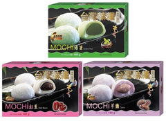 MOCHI SELECTION 3 Sorten Klebreiskuchen Grüner-Tee- | Rote Bohnen- | Taro-Geschmack | je 180 g