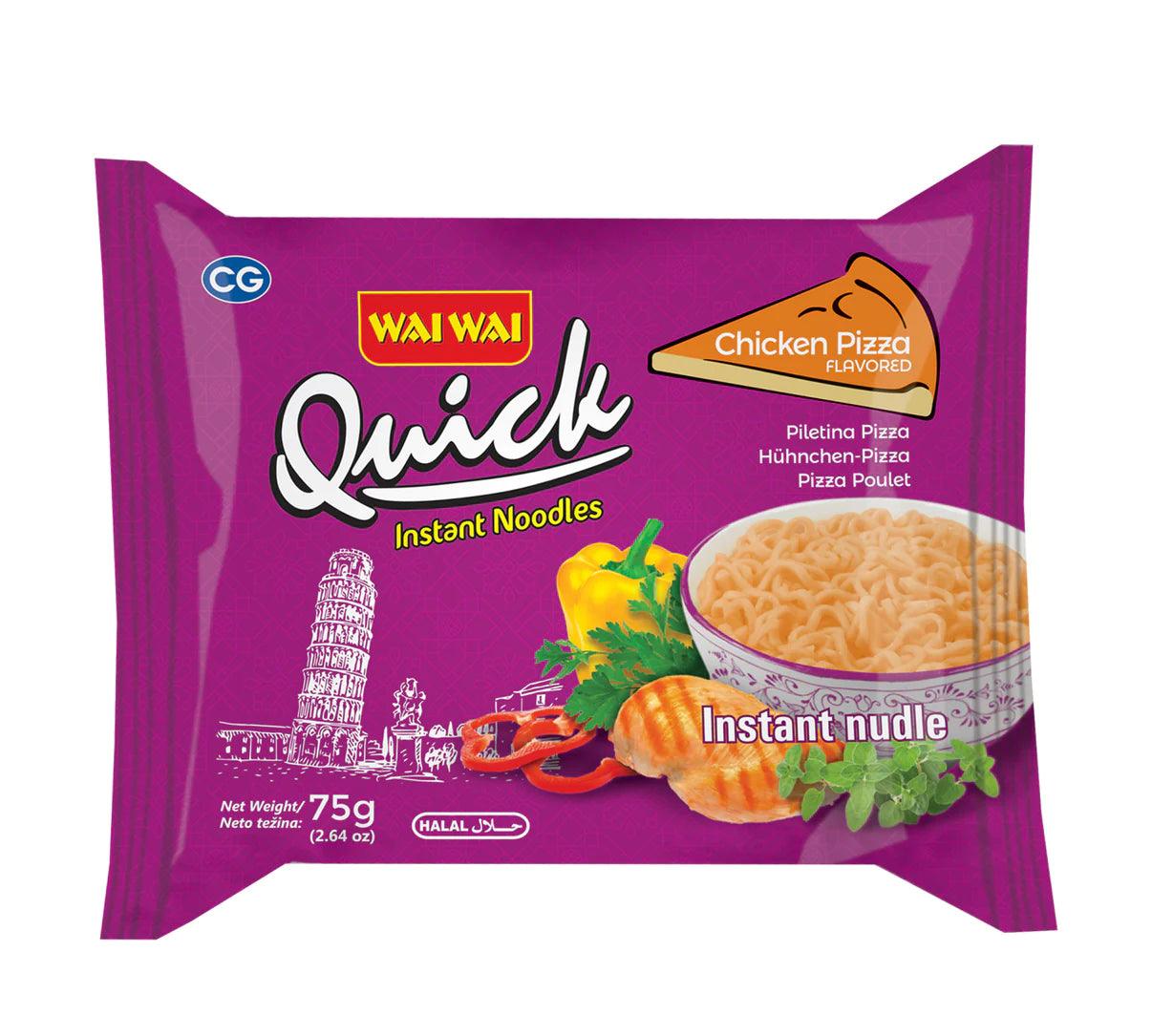Wai Wai Chicken Pizza Noodles 75 g