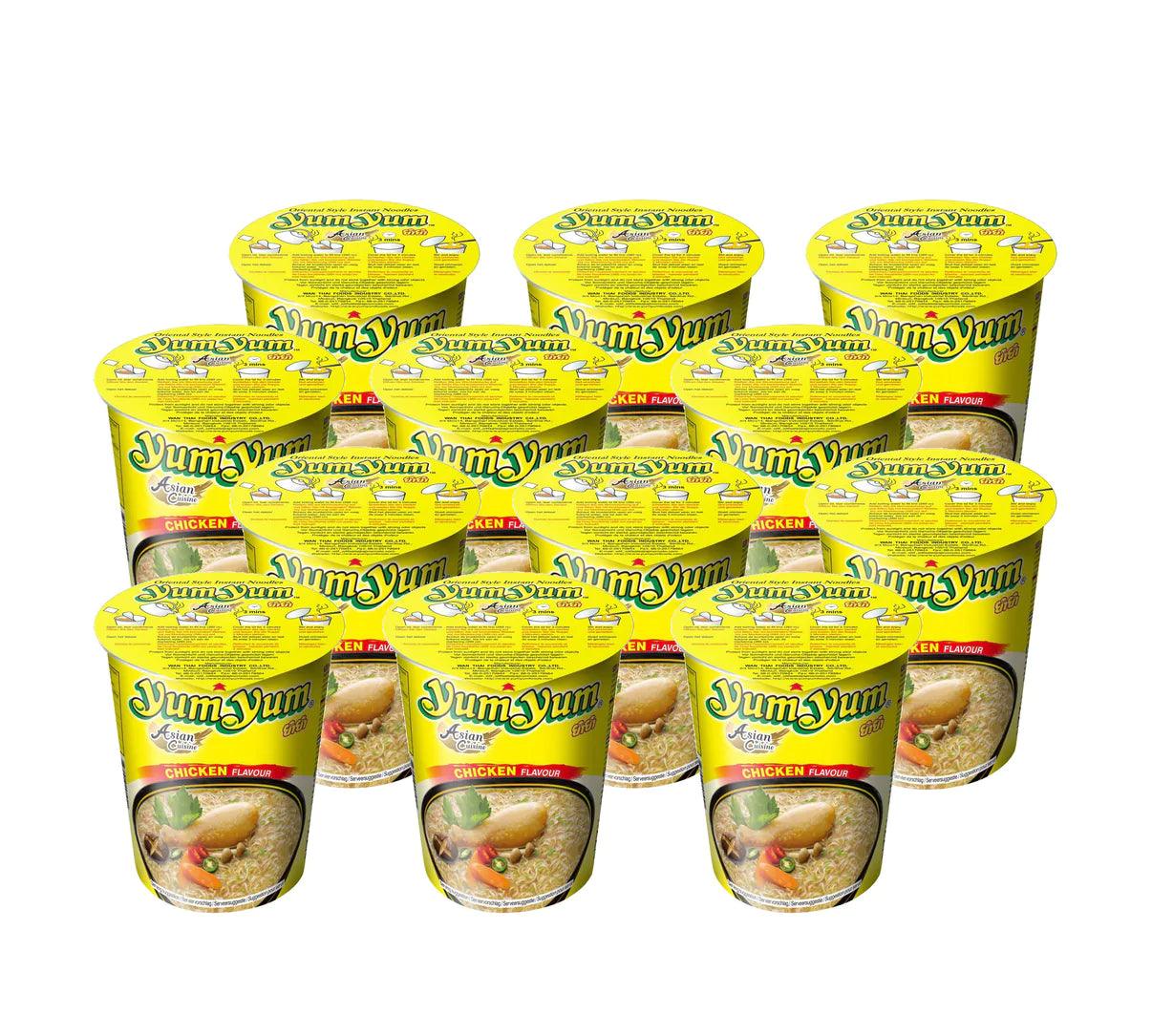 Yum Yum Chicken Flavour Cup - Tray 12 x 70 g