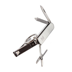 Zwilling Multifunktionaler klappbarer Nagelknipser Edelstahl Nagelknipser + Nagelfeile + kleine Schere + kleines Werkzeug Edelstahlfarbe