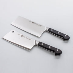 Zwilling PRO Serie Chinesisches Küchenmesser + Knochenhackmesser 2er Set 16+18cm 2er Set Made in Germany
