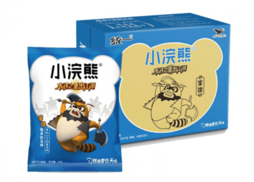 (1 Box) Unif XiaoHuanXiong Nudeln Snack, New Orleans Chicken Flavour 35 g*40