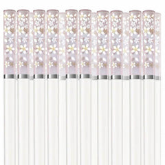 10 Paare in PET Legierung Essstäbchen 240 mm - 245 mm