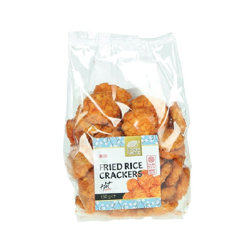 Golden Turtle scharfe gebratene Reiskräcker 150 g