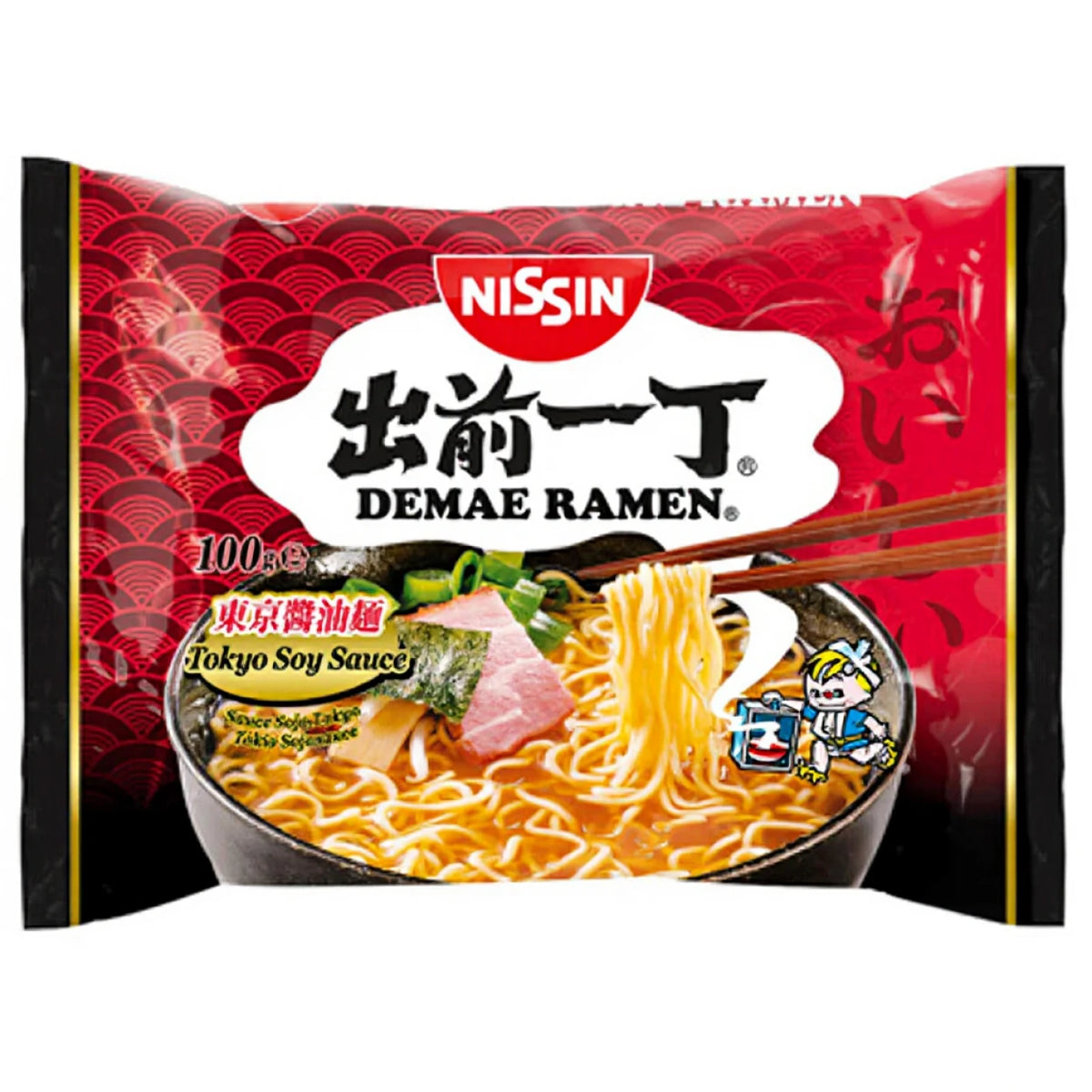 Nissin Demae Instant-Nudeln Tokyo Soja 100g