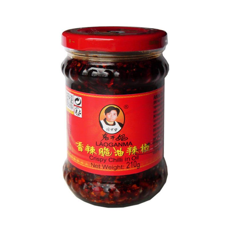 Lao Gan Ma Scharfe, knusprige Öl-Chilischoten 210g