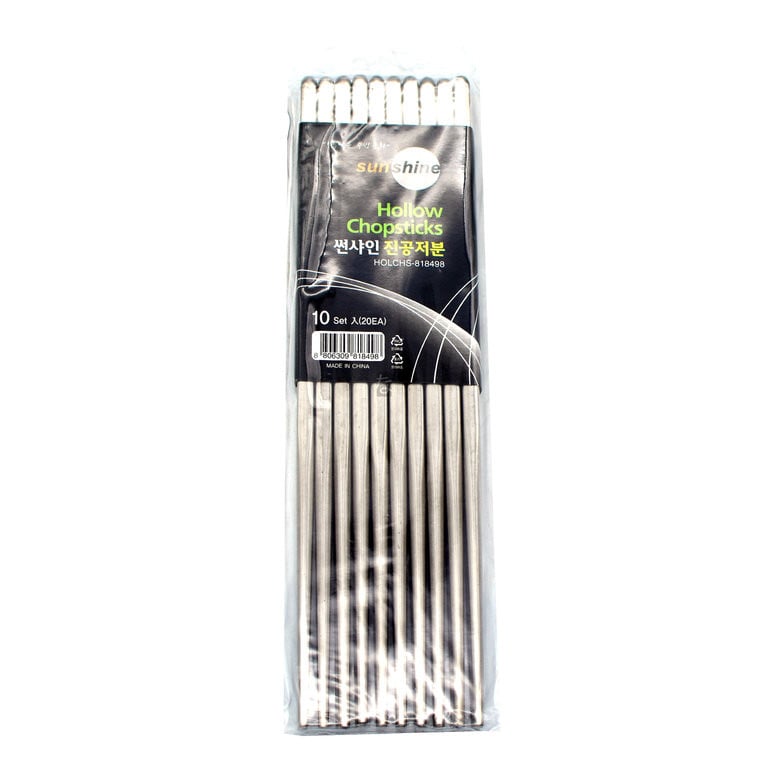Hollow Chopsticks stainless 10 sets
