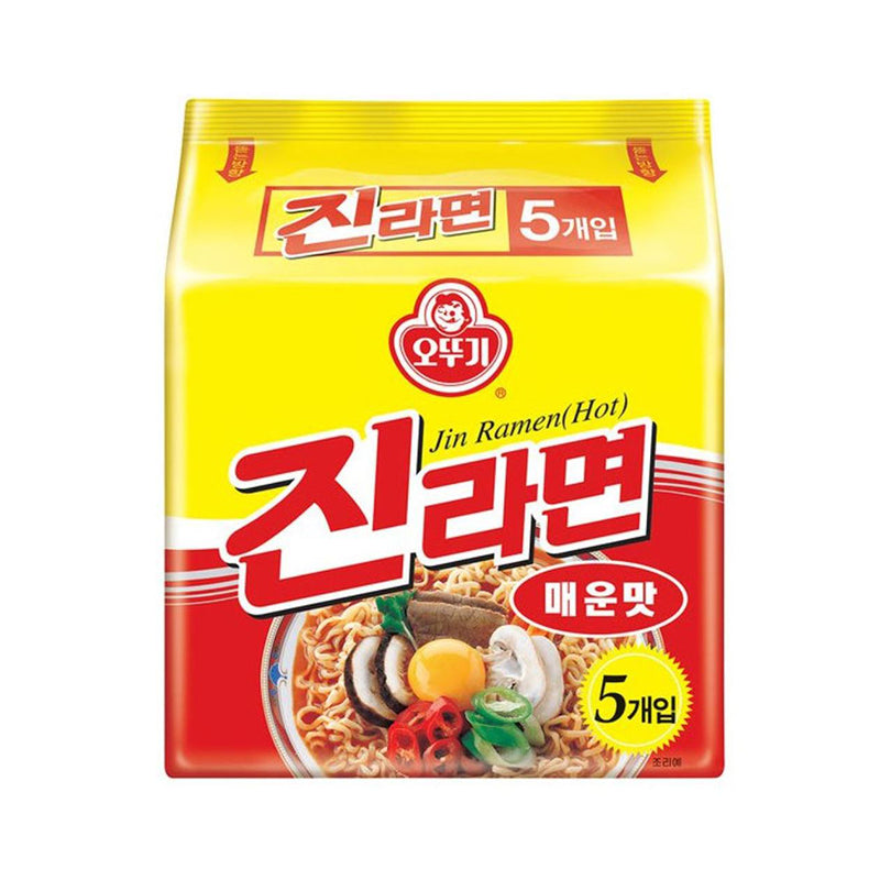 OTTOGI Jin Ramen - Scharf [Bündel] 5 x 120g