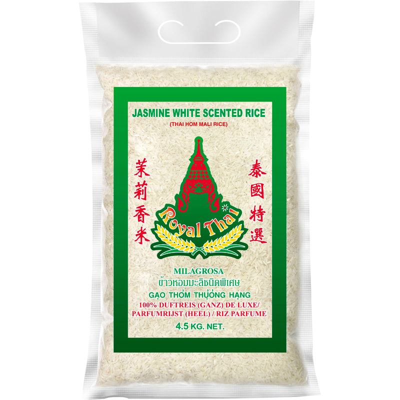 Royal Thai Jasminreis Thai Select, weich, klebrig und süß, 4.5 kg