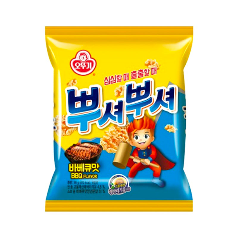 OTTOGI Ppushu Ppushu - BBQ Nudel Snack mit BBQ Geschmack 90g