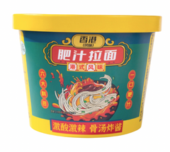 (Becher) HaiChiJia Instant-Nudeln, Hongkong-Art, scharf-saurer Geschmack, 196 g