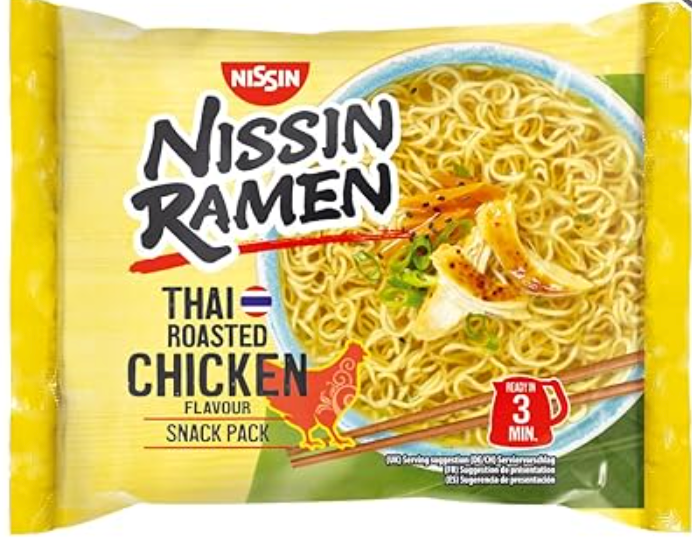 MHD:06.2024 Nissin Ramen Thai Roasted Chicken 65g