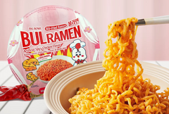 Raon Bulramen Spicy Chicken Flavor Ramyeon Carbonara Big Bowl 114g