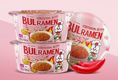Raon Bulramen Spicy Chicken Flavor Ramyeon Carbonara Big Bowl 114g