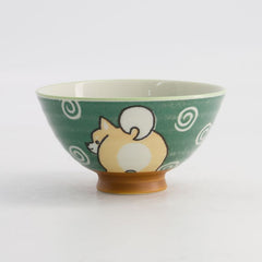 TOKYO DESIGN STUDIO Bowl Kawaii Shiba-Dog Green 350ml