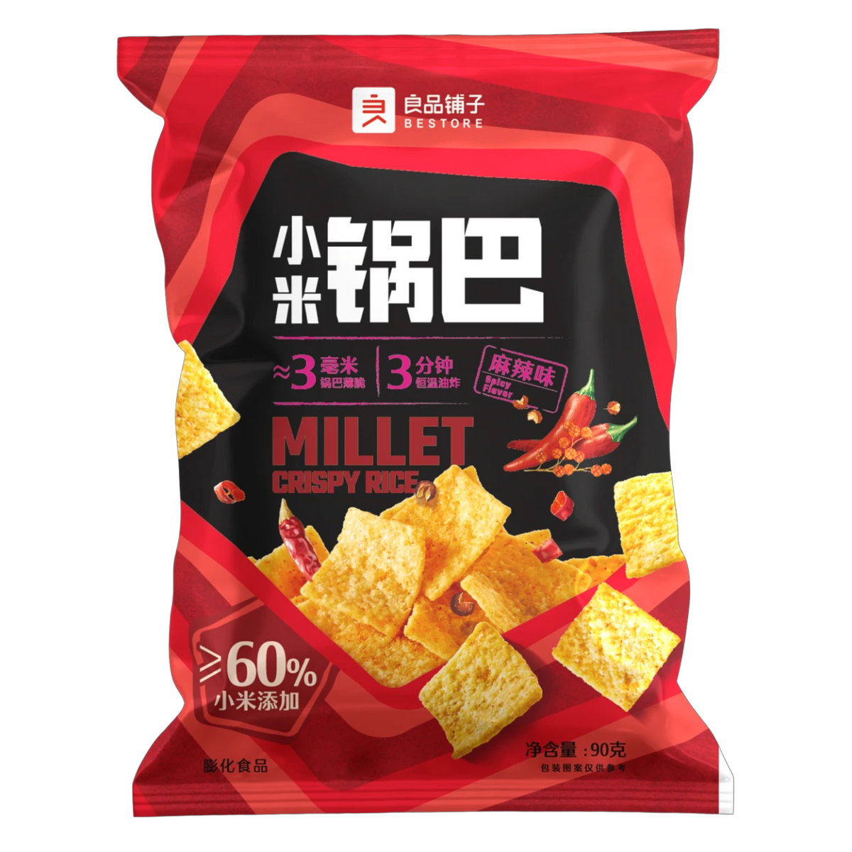 Bestore Xiaomi Hirse Knusper Scharf & Würzig Geschmack 90g