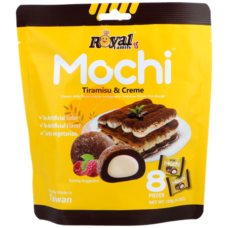 Royal Family Mochi Tiramisu & Creme 120g