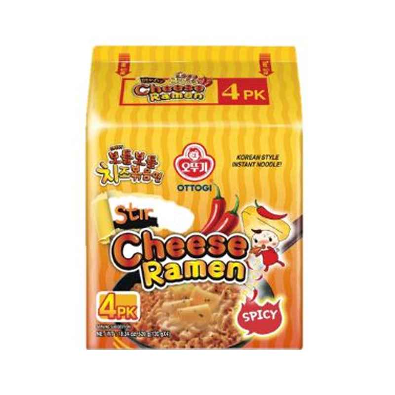 OTTOGI Pfannenkäse-Ramen - scharf [Bündel] 4 x 130g