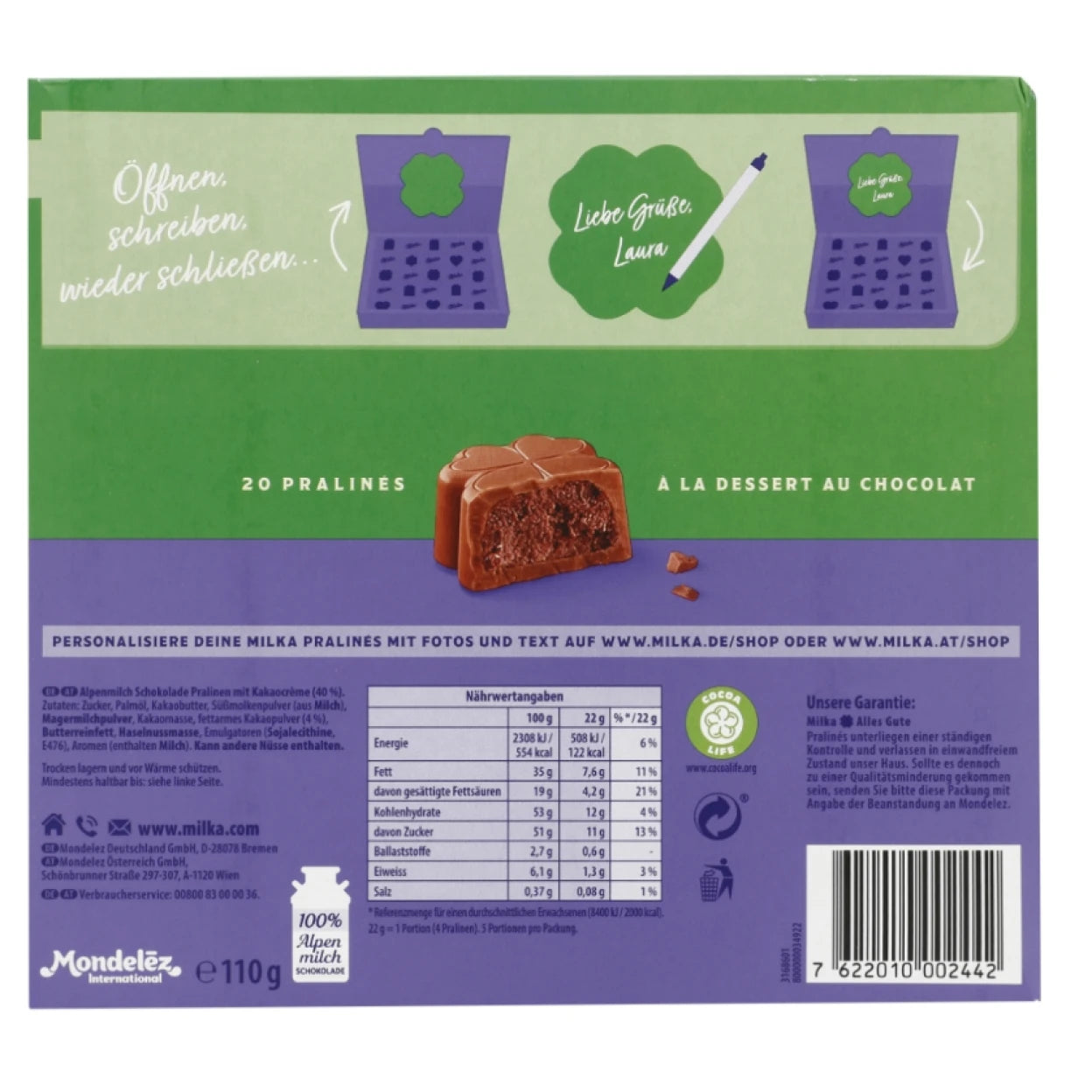 Milka Schokoladen-Geschenkbox Happy Birthday 110g