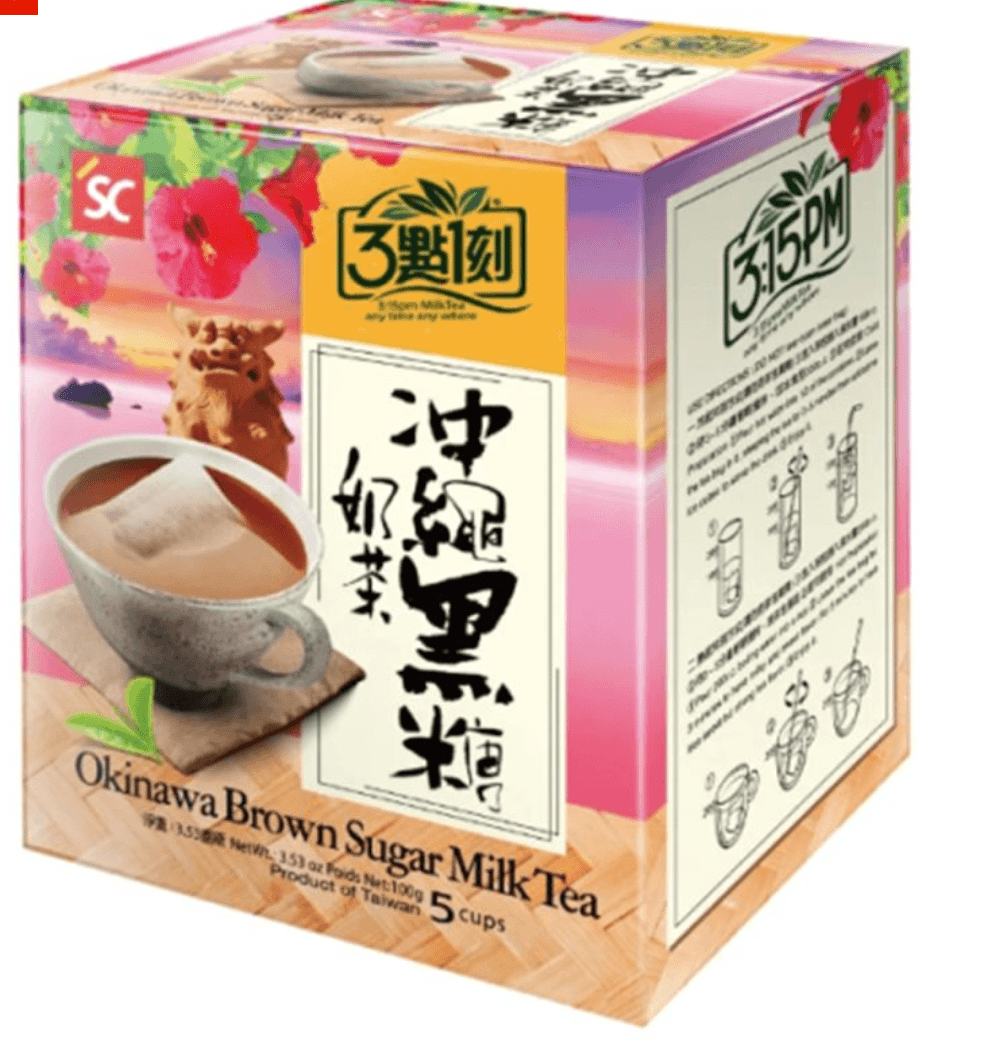 3:15PM Instant Milchtee Okinawa Braunzucker 5*20 g