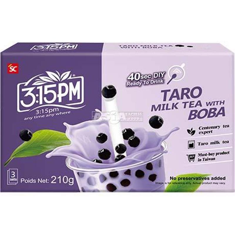 3:15PM 15:15 Uhr Bubble Tea mit Taro 70g*3