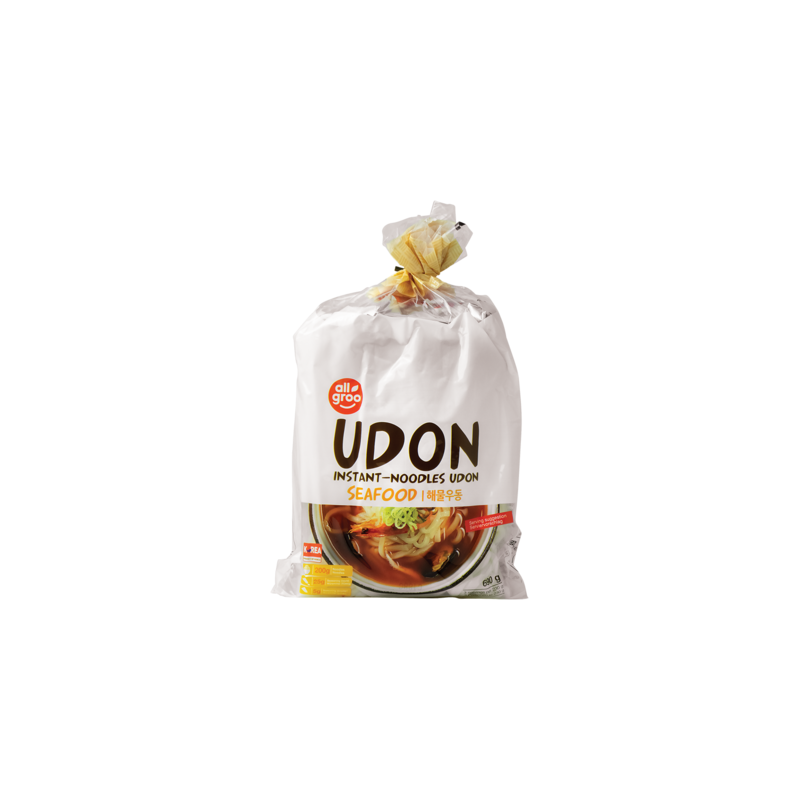 ALLGROO Udon Nudeln Meeresfrüchte 3 Portionen 690 g