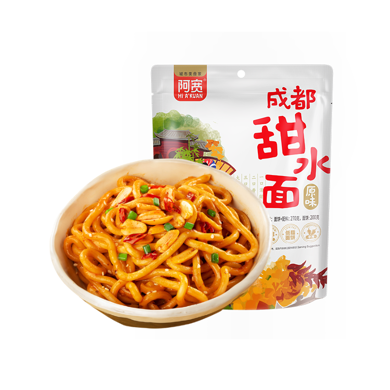 Baijia Instant Udon Nudeln nach Chengdu Art süß & scharf 270 g