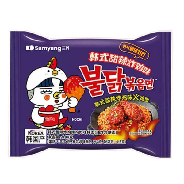 SAMYANG Instant Nudeln Buldak Korean Frittiertes Hähnchen süß & scharf 140g