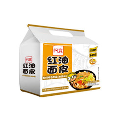 4er-Pack Baijia Instant breite Nudeln mit Chiliöl u. Sesampaste 480 g （120 x 4）