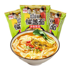 5 Pack Baijia Akuan Inst. Breitnudelsuppe, saure Suppe 115 g x 5