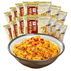 5 Pack Baijia Inst. Xiangzi Breitnudeln, schwarze Enten- Geschmack 100 g x 5